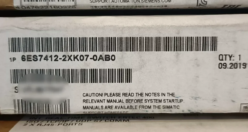 Siemens 6ES7 412-2XK07-0AB0 Industrial Automation Component product photo 1