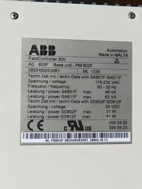 ABB PM803F / 3BDH000530R1 Industrial Control Board product photo 2