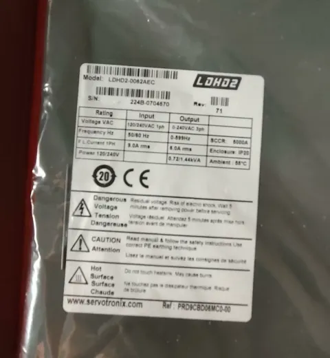 Servotronix LDHD2-0062AEC Motor & Drive Component product photo 1