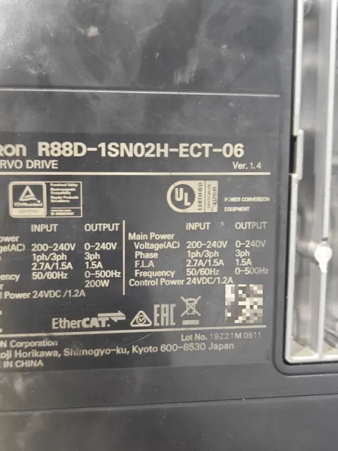 OMRON R88D-1SN02H-ECT-06 Motor & Drive Component product photo 2