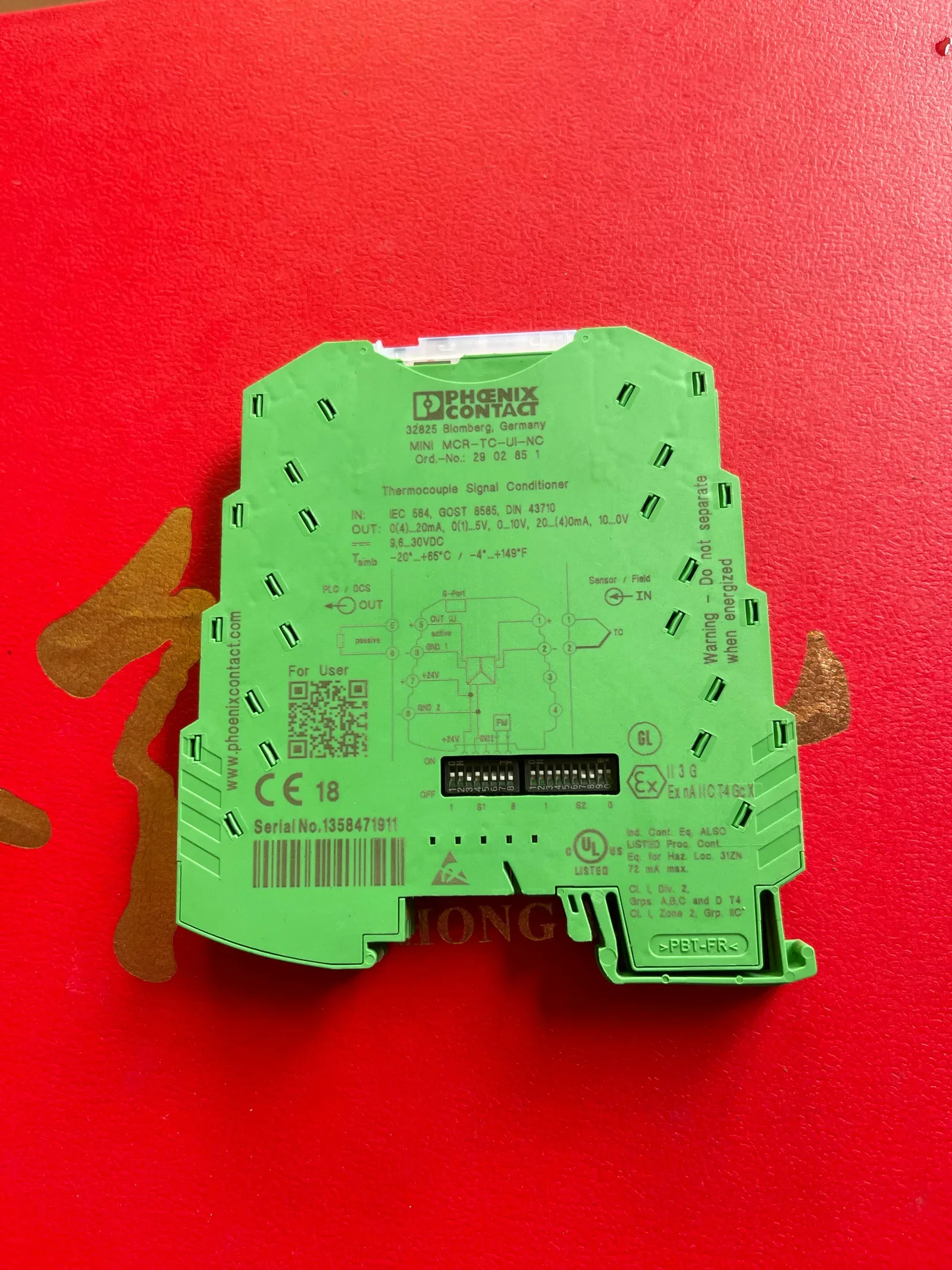 Phoenix Contact MINI MCR-TC-UI-NC / 2902851 Industrial Automation Component product photo 1