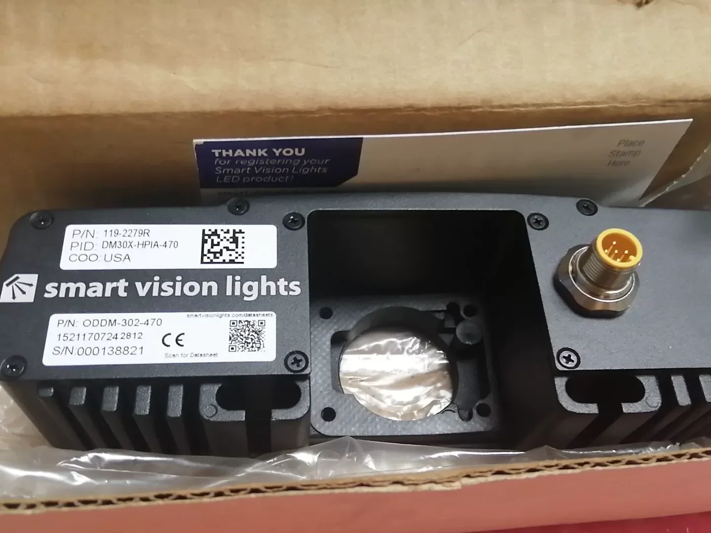 Smart Vision Lights / Cognex DM30X-HPIA-470 / 119-2279R / ODDM-302-470 Industrial Automation Component product photo 1