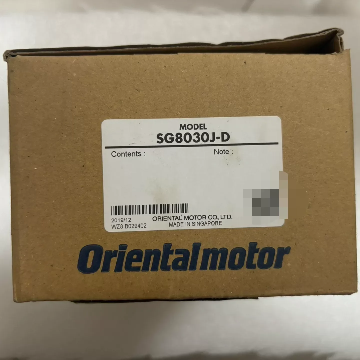 Oriental Motor / VEXTA SG8030J-D Motor & Drive Component product photo 1