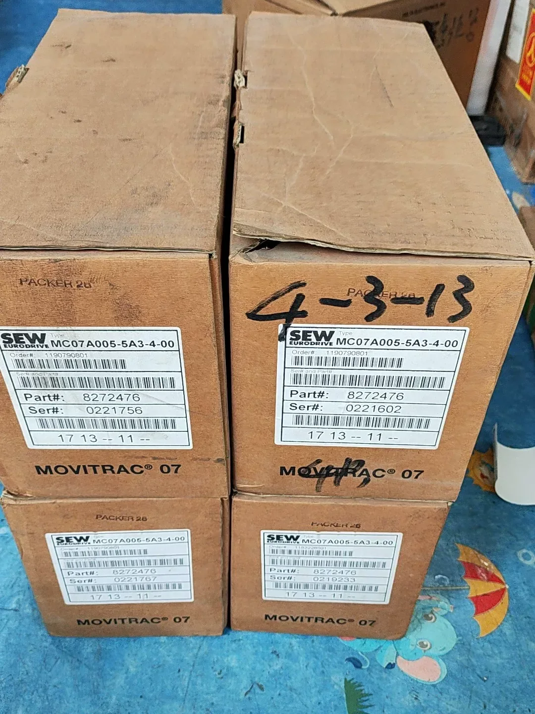 SEW-EURODRIVE MC07A005-5A3-4-00 Motor & Drive Component product photo 1