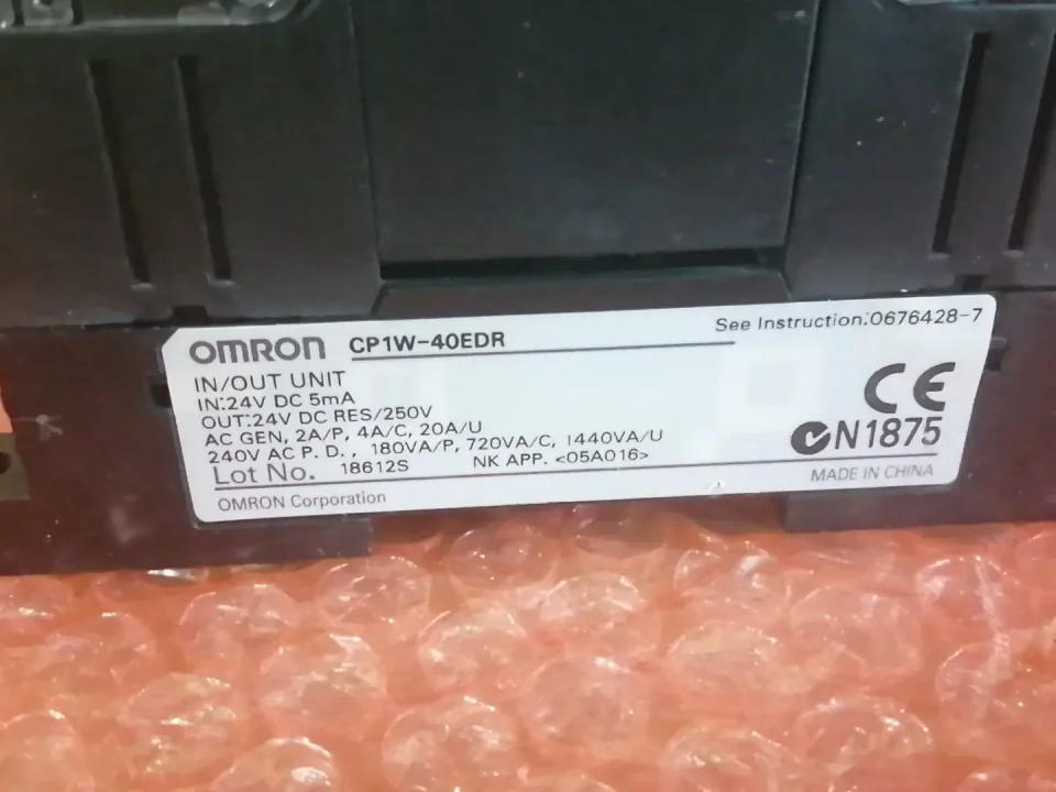 OMRON CP1W-40EDR PLC Module product photo 1