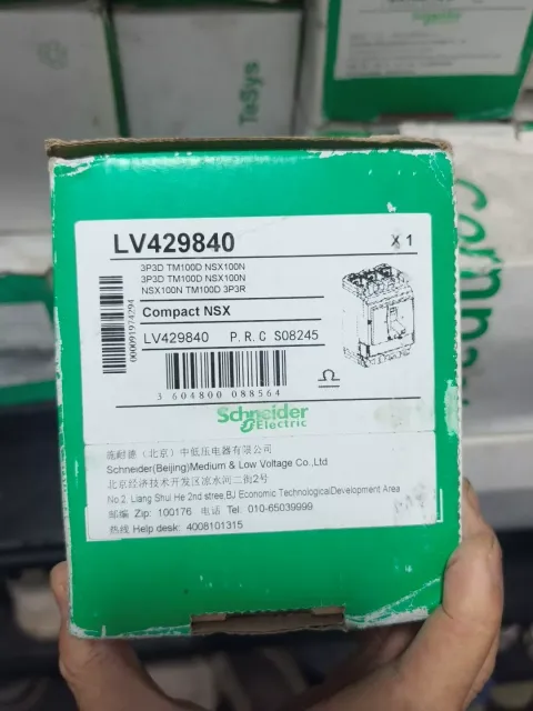 Schneider Electric LV429840 / Compact NSX100N TM100D 3P3D Industrial Automation Component product photo 1