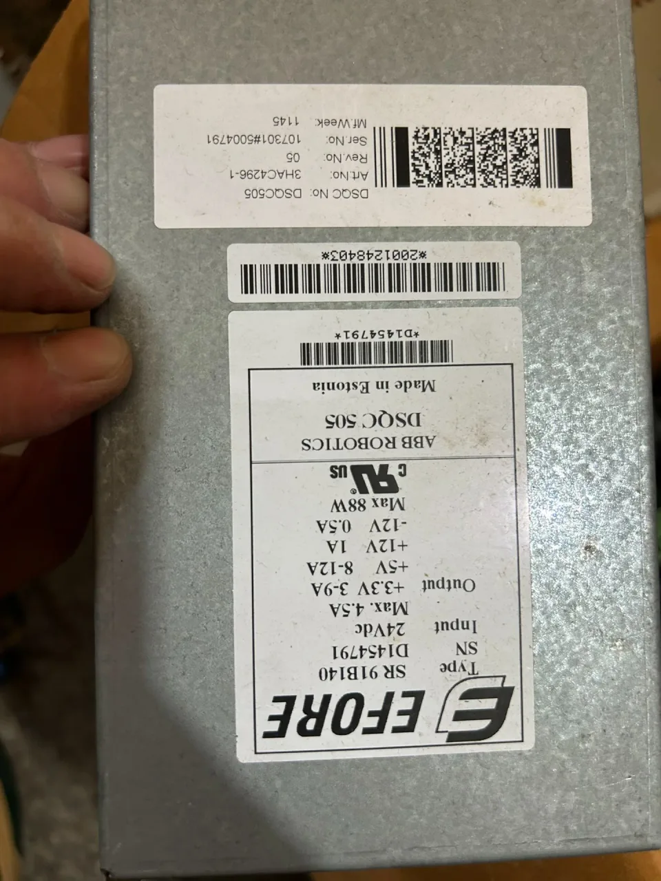 ABB Robotics / EFORE DSQC505 / 3HAC4296-1 / SR91B140 Power Electronics Module product photo 1