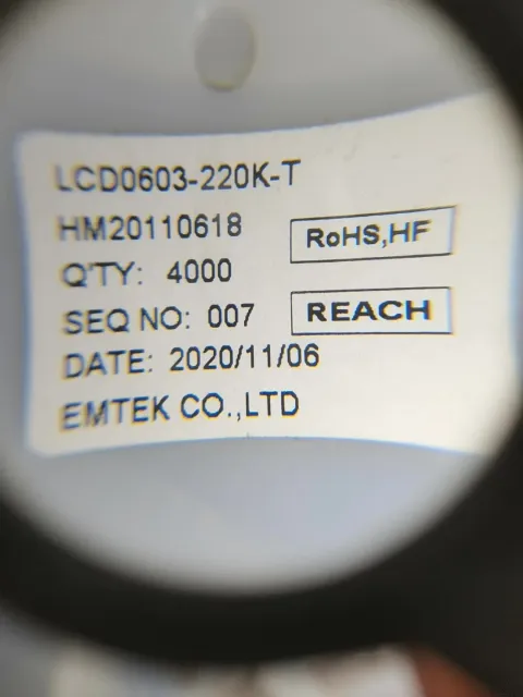 White Label LCD0603-150K-T; LCD0603-220K-T Industrial Automation Component product photo 5