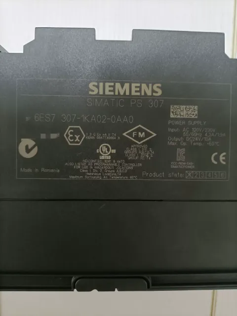 Siemens 6ES7307-1KA02-0AA0 Power Electronics Module — product photo 4 of 7