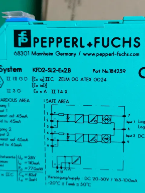 Pepperl+Fuchs KFD2-SL2-Ex2.B / 184259 Industrial Sensor product photo 4