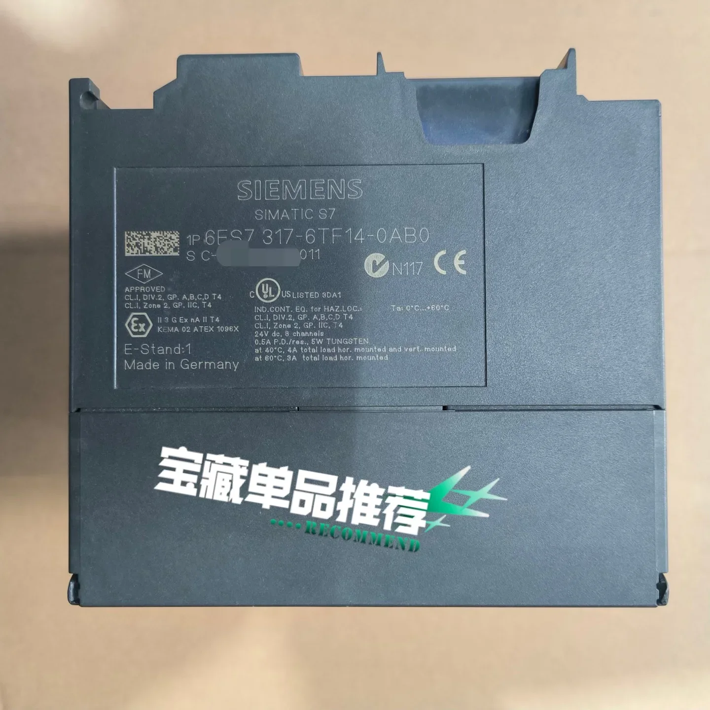 Siemens 6ES7317-6TF14-0AB0 PLC Module product photo 1