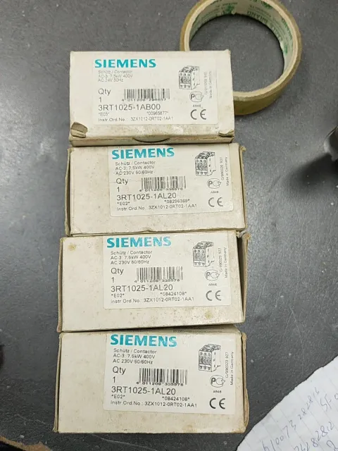 Siemens 3RT1025-1AL20 Industrial Relay product photo 1