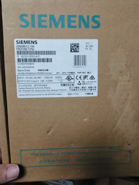 Siemens 6SL3210-5FB10-4UF1 Motor & Drive Component product photo 1