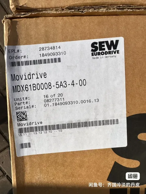 SEW-EURODRIVE MDX61B0008-5A3-4-00 Motor & Drive Component product photo 1