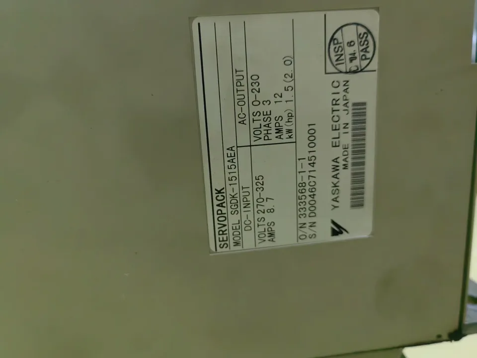 Yaskawa SGDK-1515AEA Motor & Drive Component product photo 1