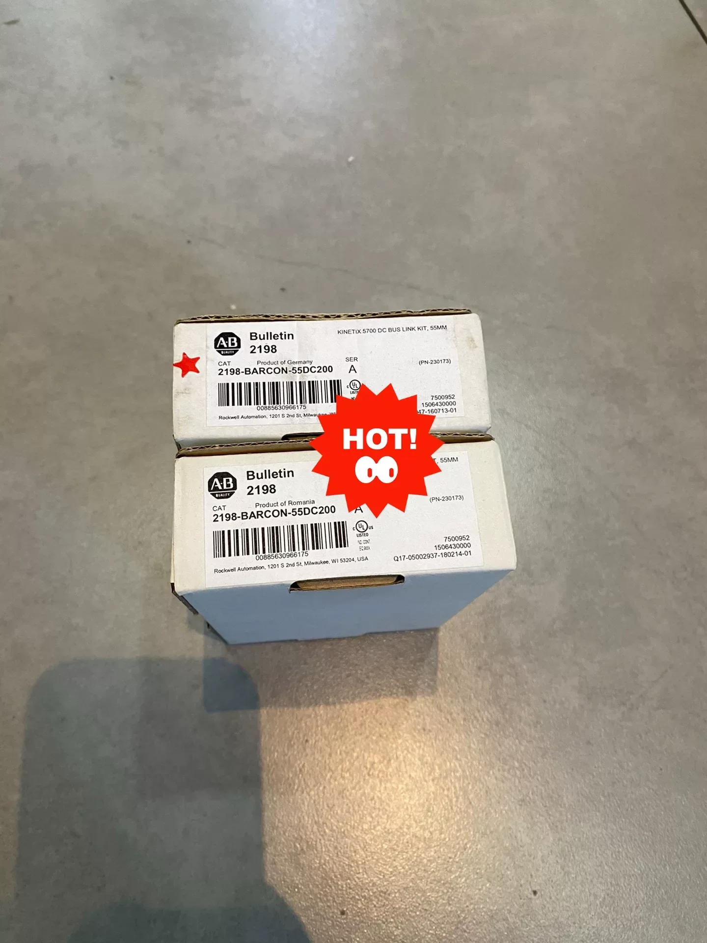 Allen-Bradley 2198-BARCON-55DC200 Series A Industrial Automation Component product photo 1