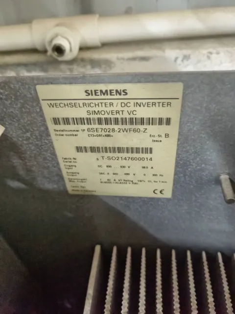 Siemens 6SE7028-2WF60-Z Motor & Drive Component product photo 9