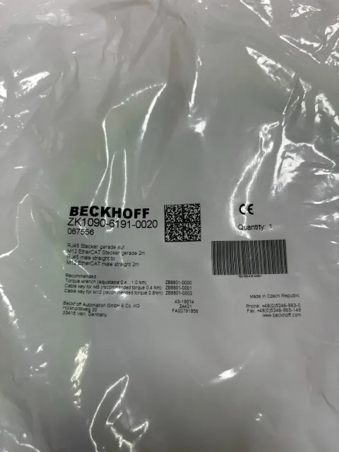 Beckhoff ZK1090-6191-0020 / 067556 Industrial Automation Component product photo 2