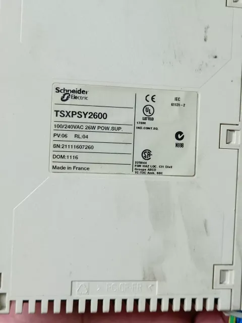 Schneider Electric / Modicon TSXPSY2600 PLC Module product photo 5
