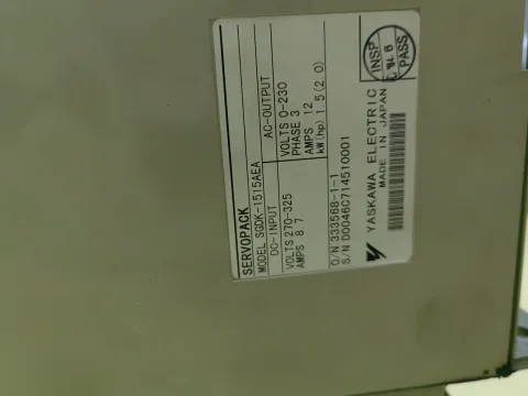 Yaskawa SGDK-1515AEA Motor & Drive Component product photo 1