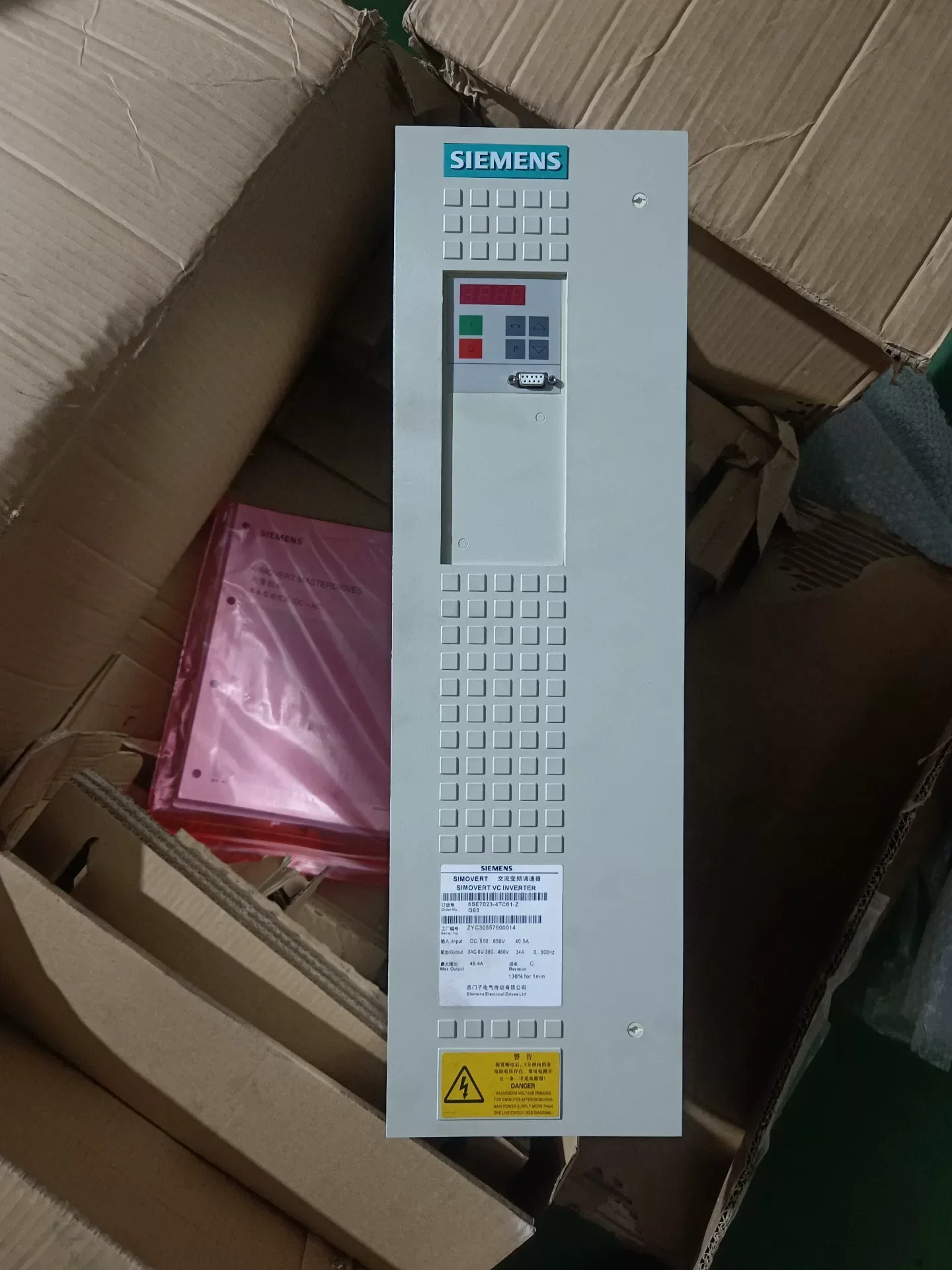 Siemens 6SE7023-4TC61-Z Industrial Automation Component product photo 1
