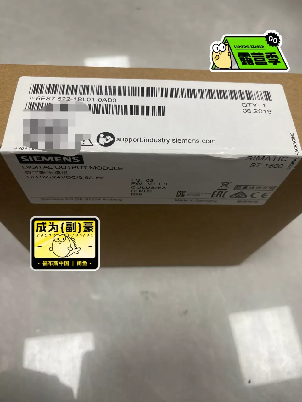 Siemens 6ES7522-1BL01-0AB0 Industrial Automation Component — product photo 1 of 11