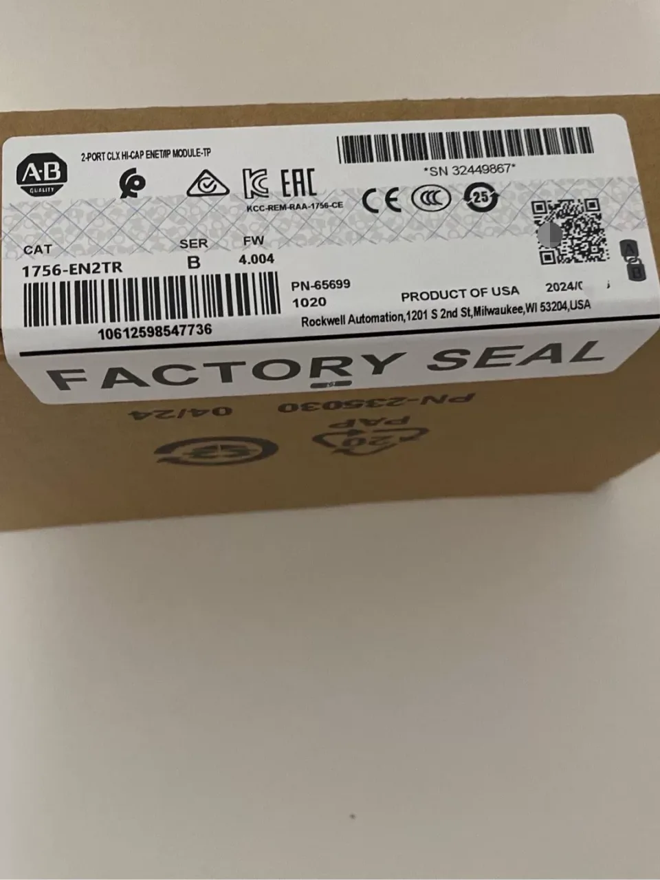 Allen-Bradley 1756-EN2TR Industrial Control Board product photo 1