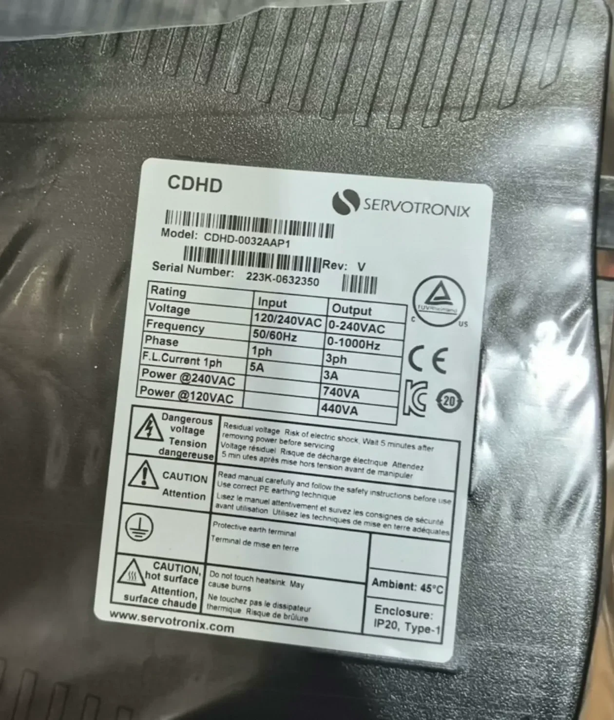 Servotronix CDHD-0032AAP1 Motor & Drive Component product photo 1