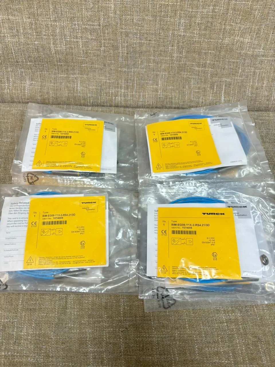 TURCK BIM-EG08-Y1X-2-RS4.21/3D / Ident-No. 1074005 Industrial Sensor product photo 1