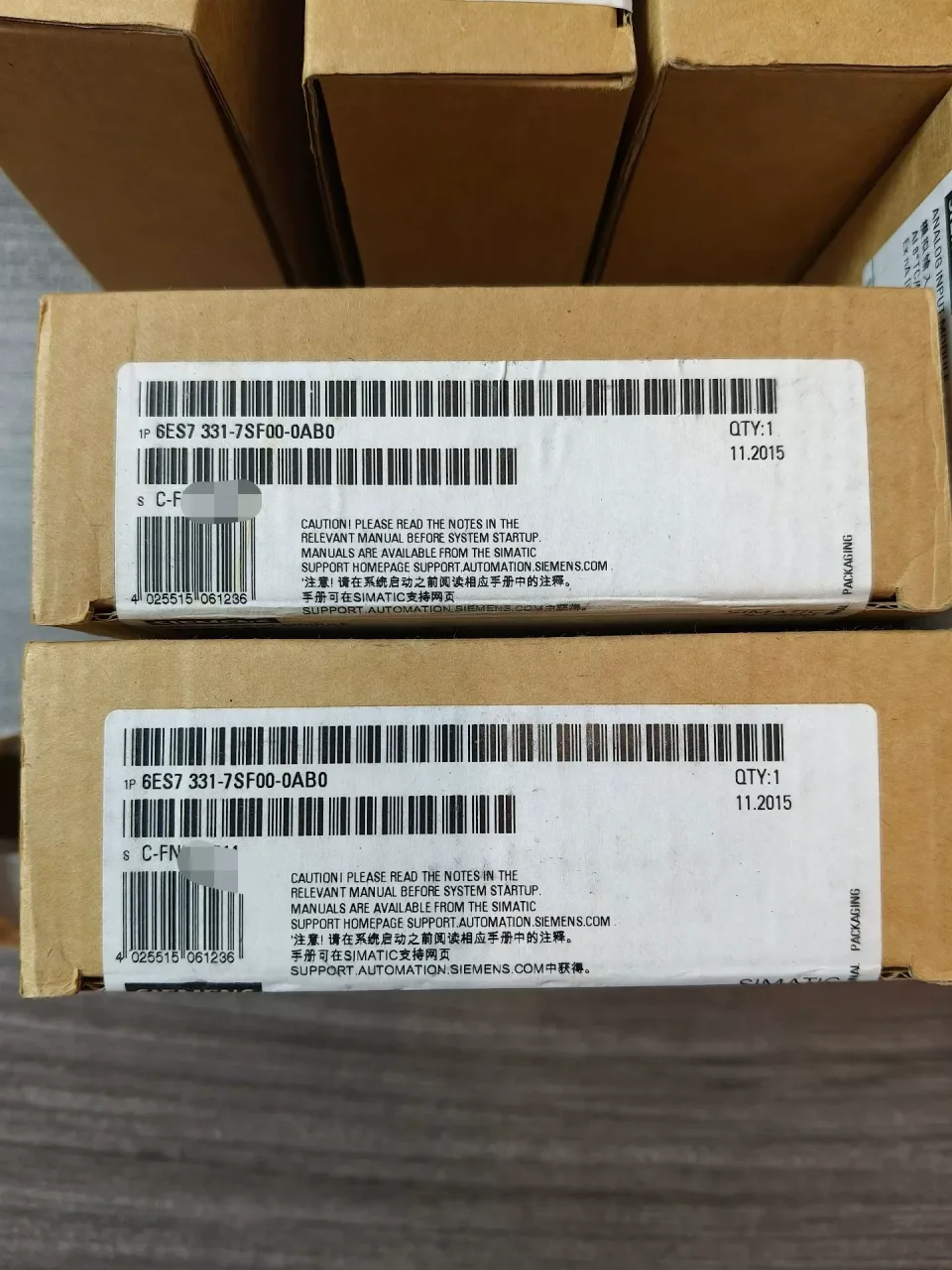 Siemens 6ES7331-7SF00-0AB0 Industrial Automation Component product photo 1