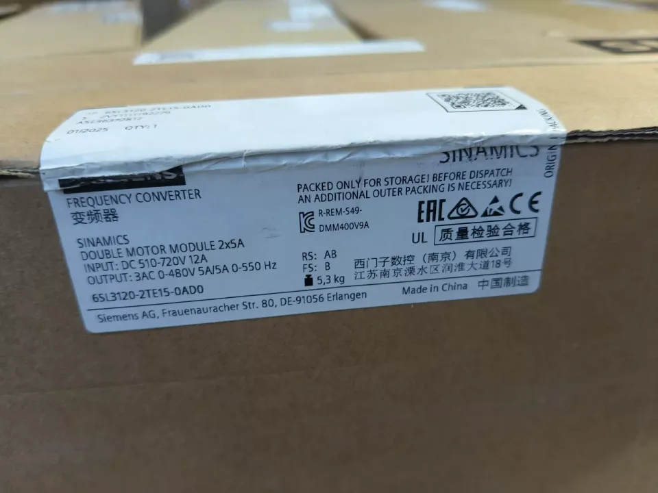 Siemens 6SL3120-2TE15-0AD0 Motor & Drive Component — product photo 1 of 2