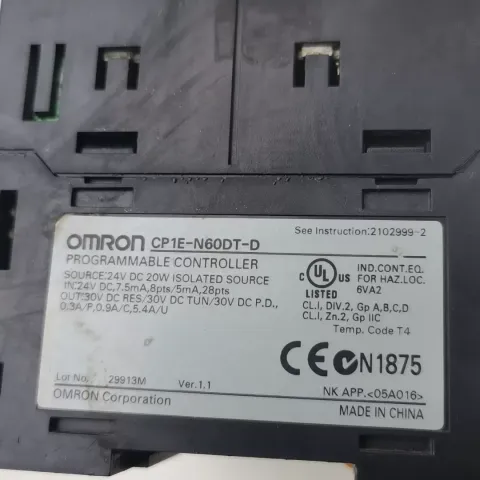 Omron CP1E-N60DT-D PLC Module product photo 2