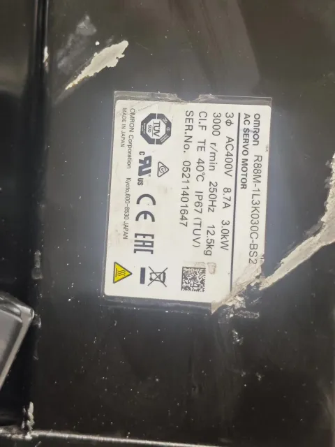 Omron R88M-1L2K030C-BS2 / R88M-K5K030F-BS2-Z / R88M-1L3K030C-BS2 Motor & Drive Component product photo 7