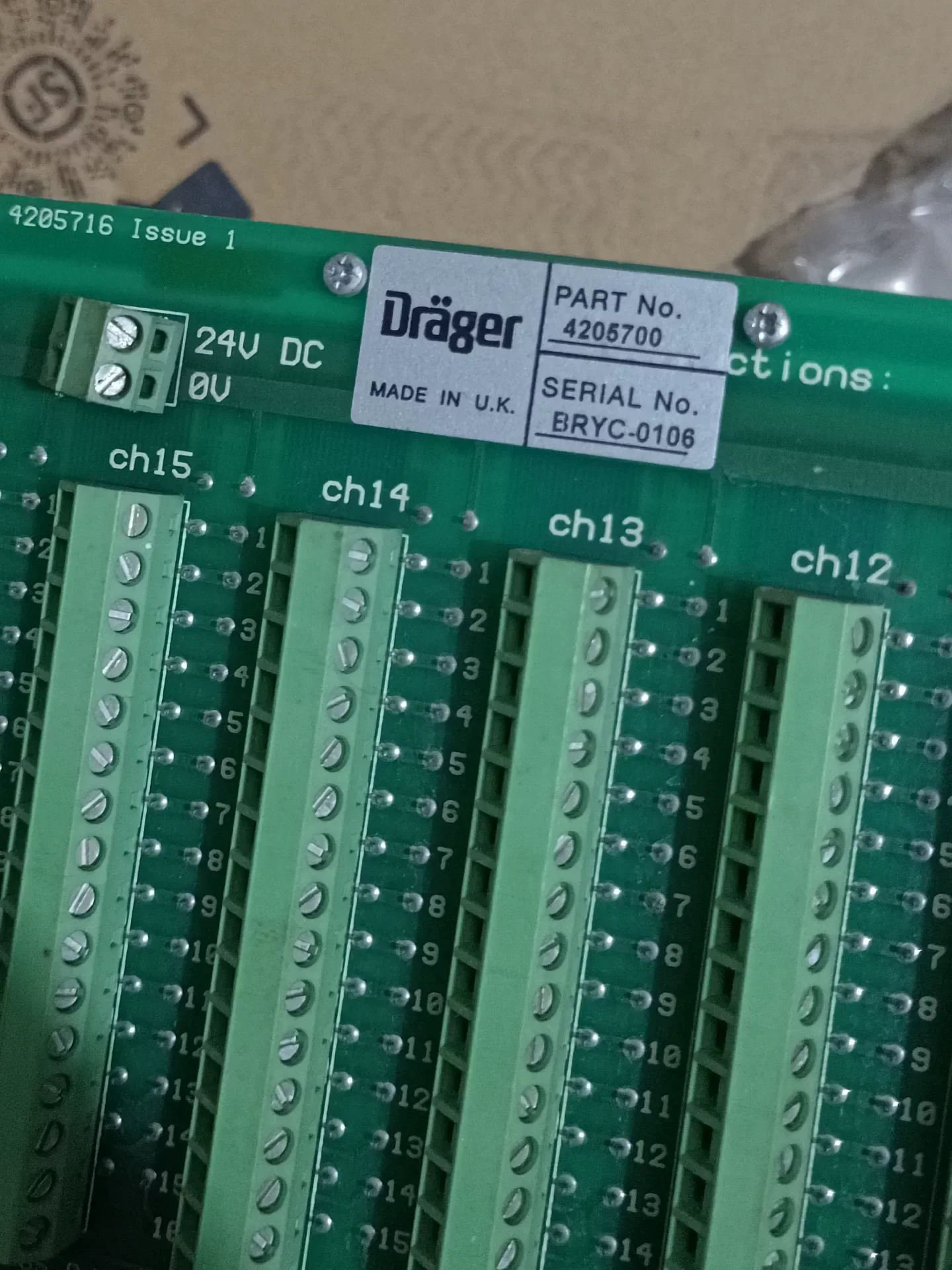 Dräger 4205700 Industrial Control Board product photo 1