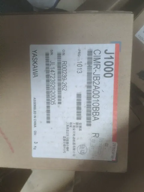 Yaskawa CIMR-JB2A0010BBA Motor & Drive Component product photo 1