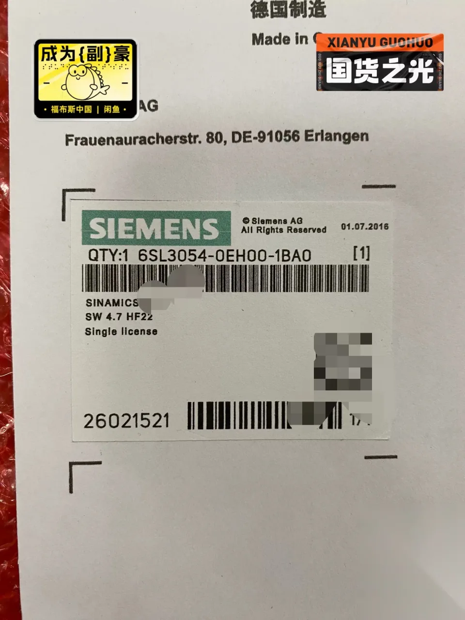 Siemens 6SL3054-0EH00-1BA0 Industrial Automation Component product photo 1