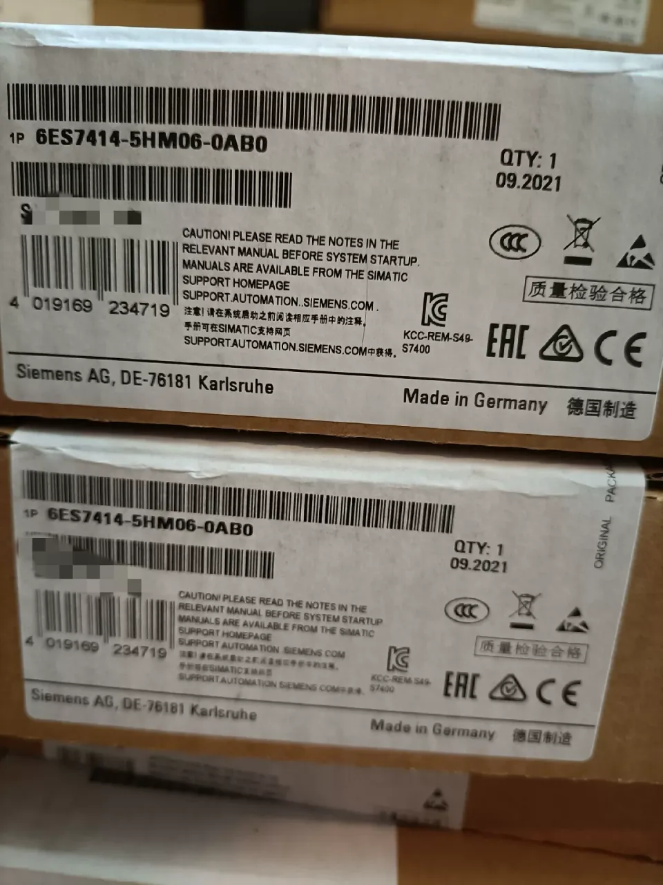 Siemens 6ES7414-5HM06-0AB0 Industrial Automation Component — product photo 1 of 5