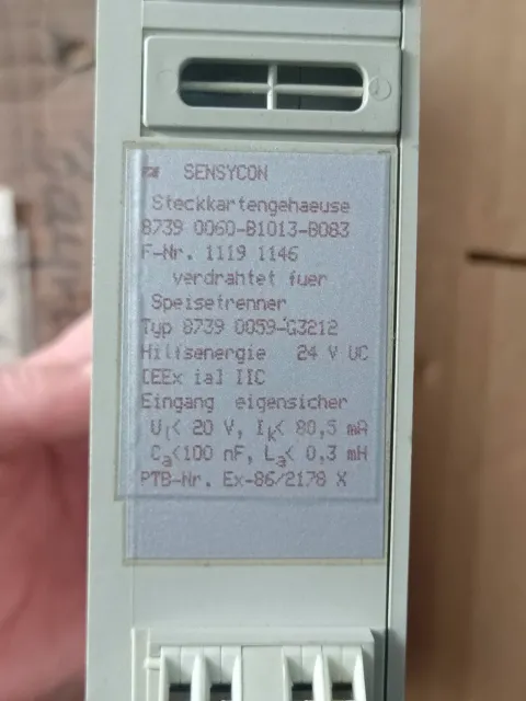 SENSYCON 8739 0060-B1013-B083 Industrial Automation Component product photo 3