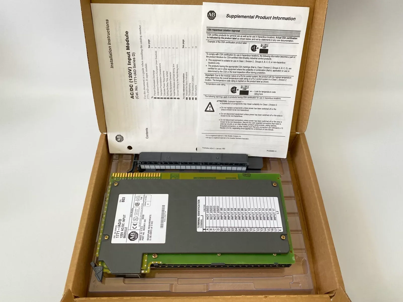Allen-Bradley 1771-IAD/D Rev B03 PLC Module product photo 1