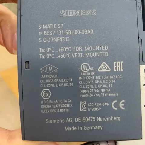Siemens 6ES7131-6BH00-0BA0 Industrial Automation Component product photo 1