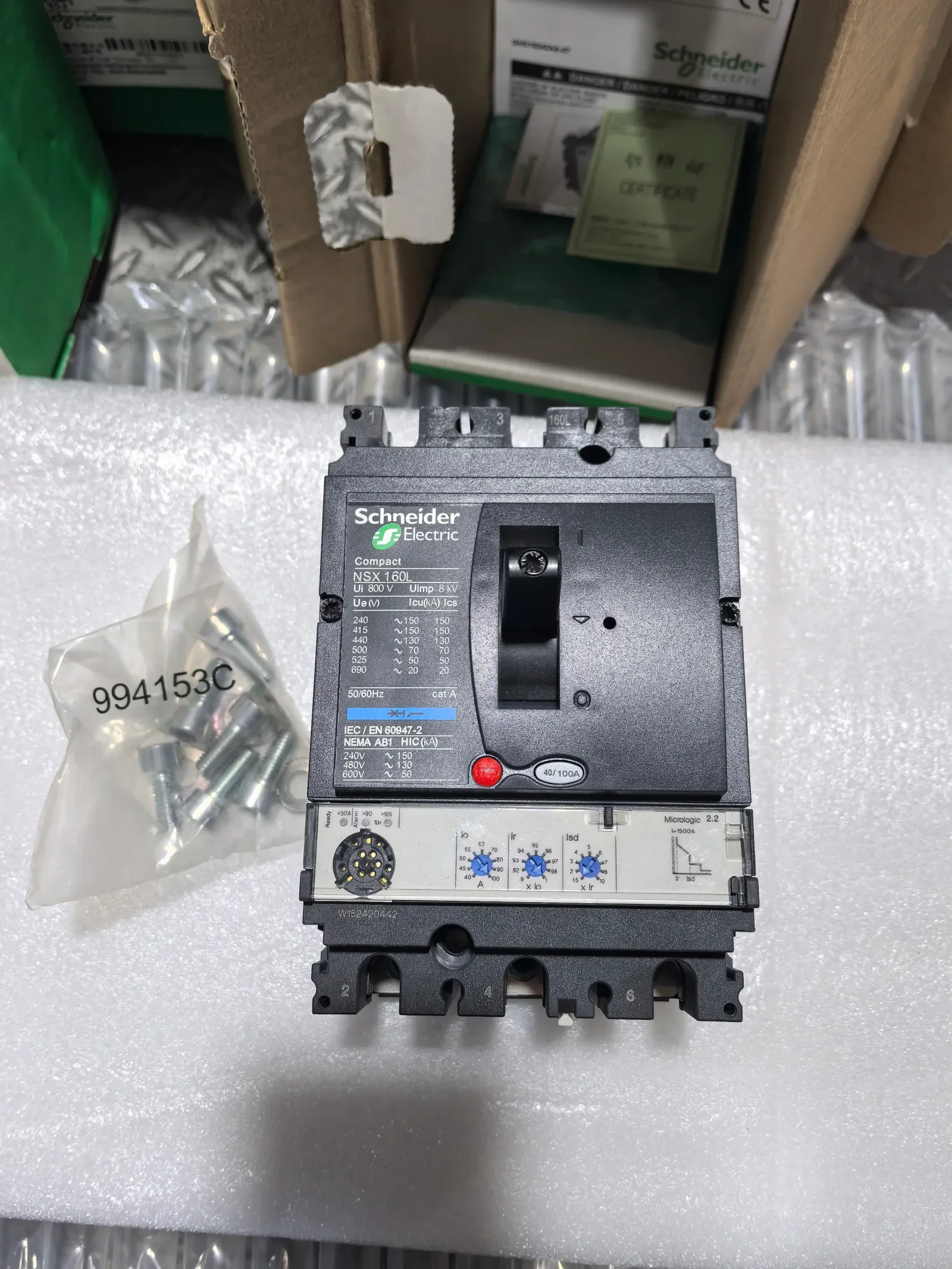 Schneider Electric NSX160L Industrial Automation Component product photo 1