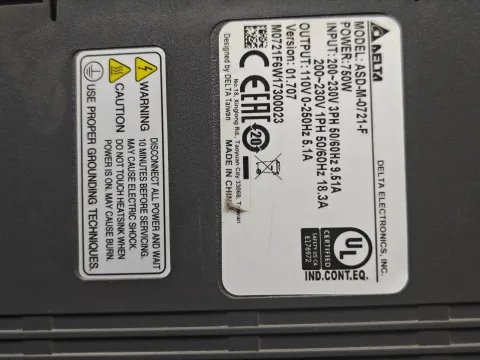 Delta ASD-M-0721-F Motor & Drive Component product photo 3