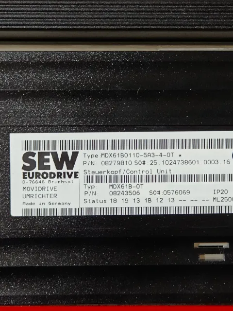 SEW-EURODRIVE MDX61B0110-5A3-4-0T Motor & Drive Component — product photo 11 of 27