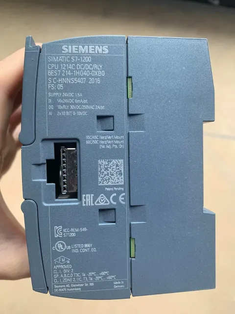Siemens 6ES7214-1HG40-0XB0 PLC Module — product photo 3 of 17