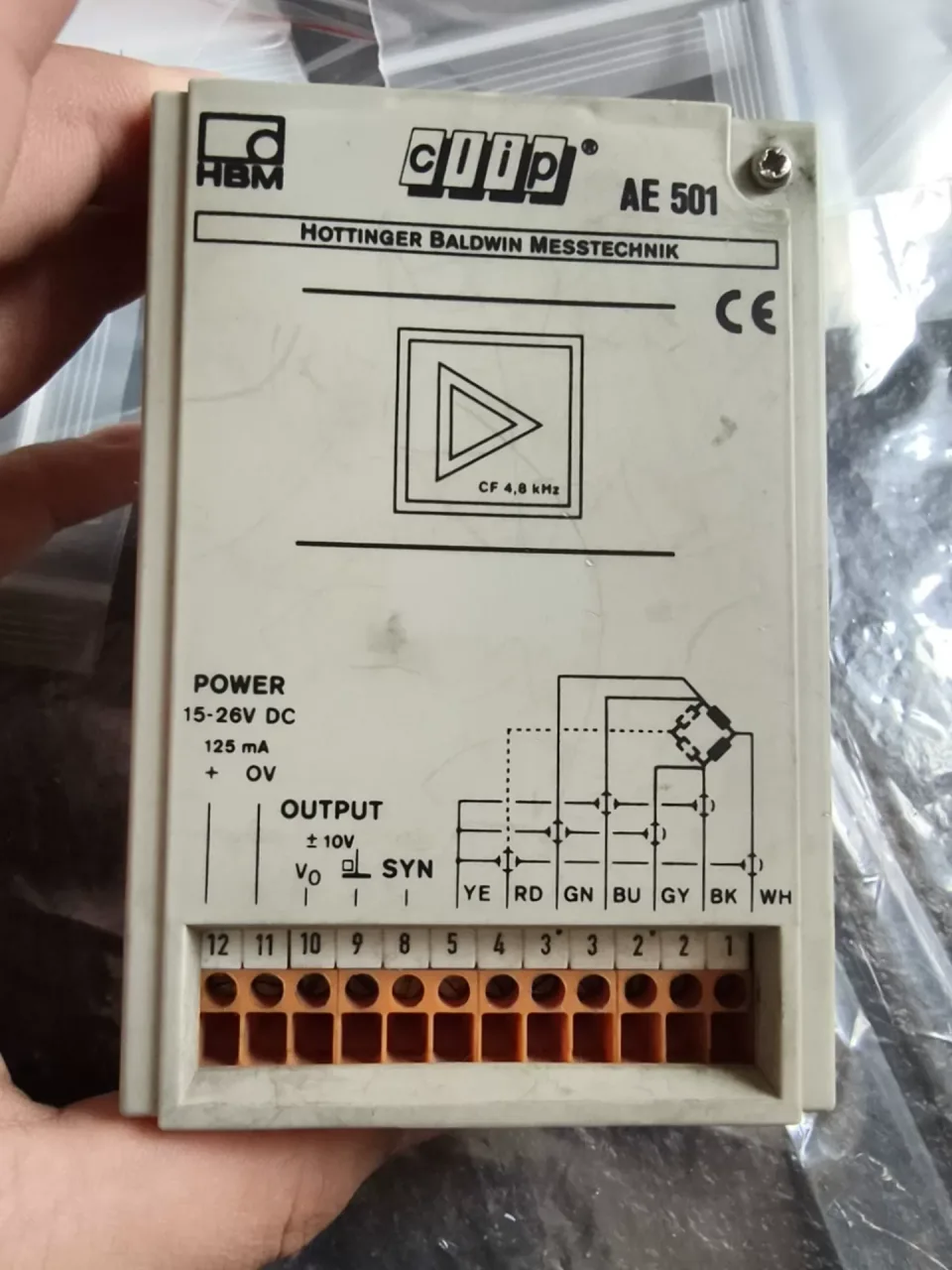 HBM Hottinger Baldwin Messtechnik AE 501 / 1-AE501 / 801044355 Industrial Automation Component product photo 1