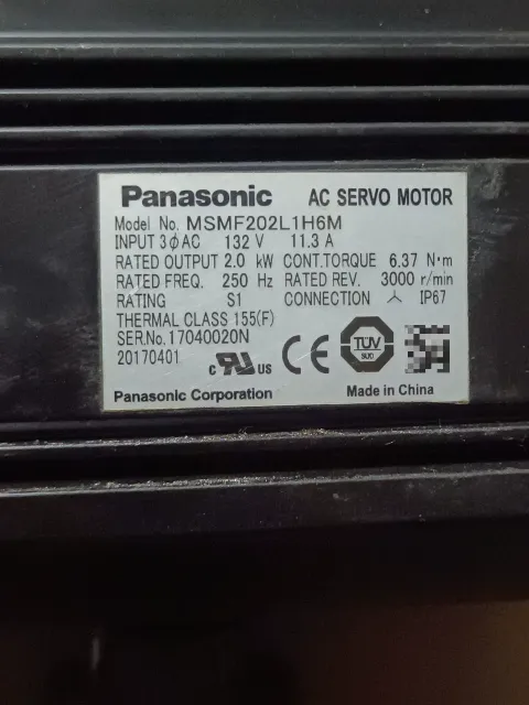 Panasonic MSMF202L1H6M Motor & Drive Component — product photo 2 of 18