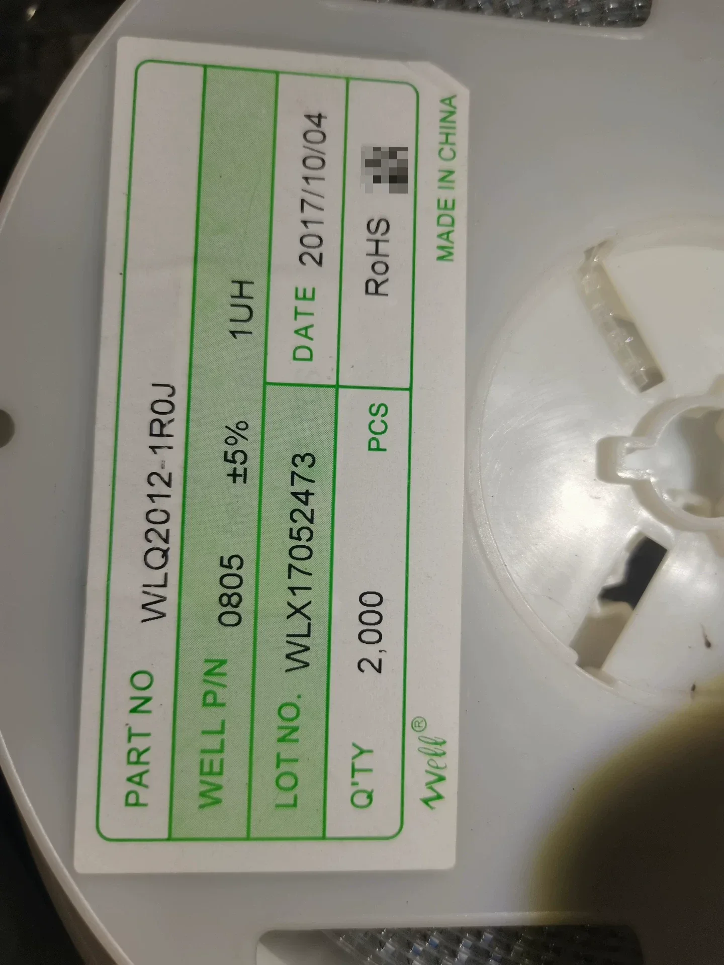 White Label WLQ2012-1R0J Industrial Automation Component product photo 1