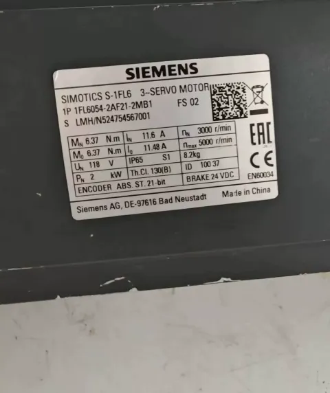 Siemens 1FL6054-2AF21-2MB1 Motor & Drive Component product photo 1