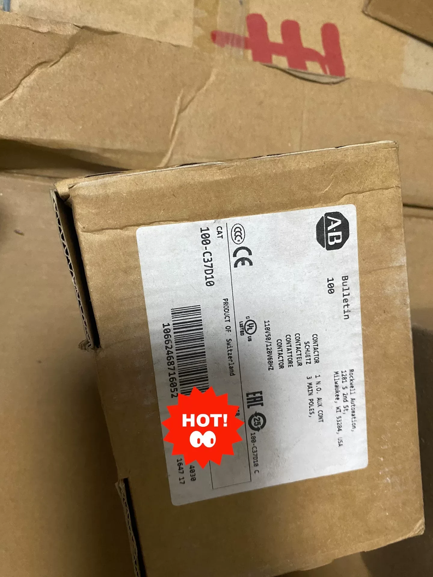 Allen-Bradley 100-C37D10 Industrial Relay product photo 1