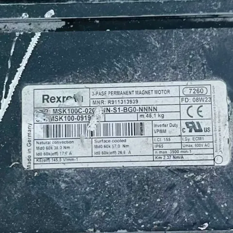 Bosch Rexroth MSK100C-0200-NN-S1-BG0-NNNN Motor & Drive Component product photo 4